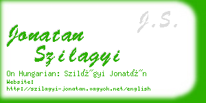 jonatan szilagyi business card